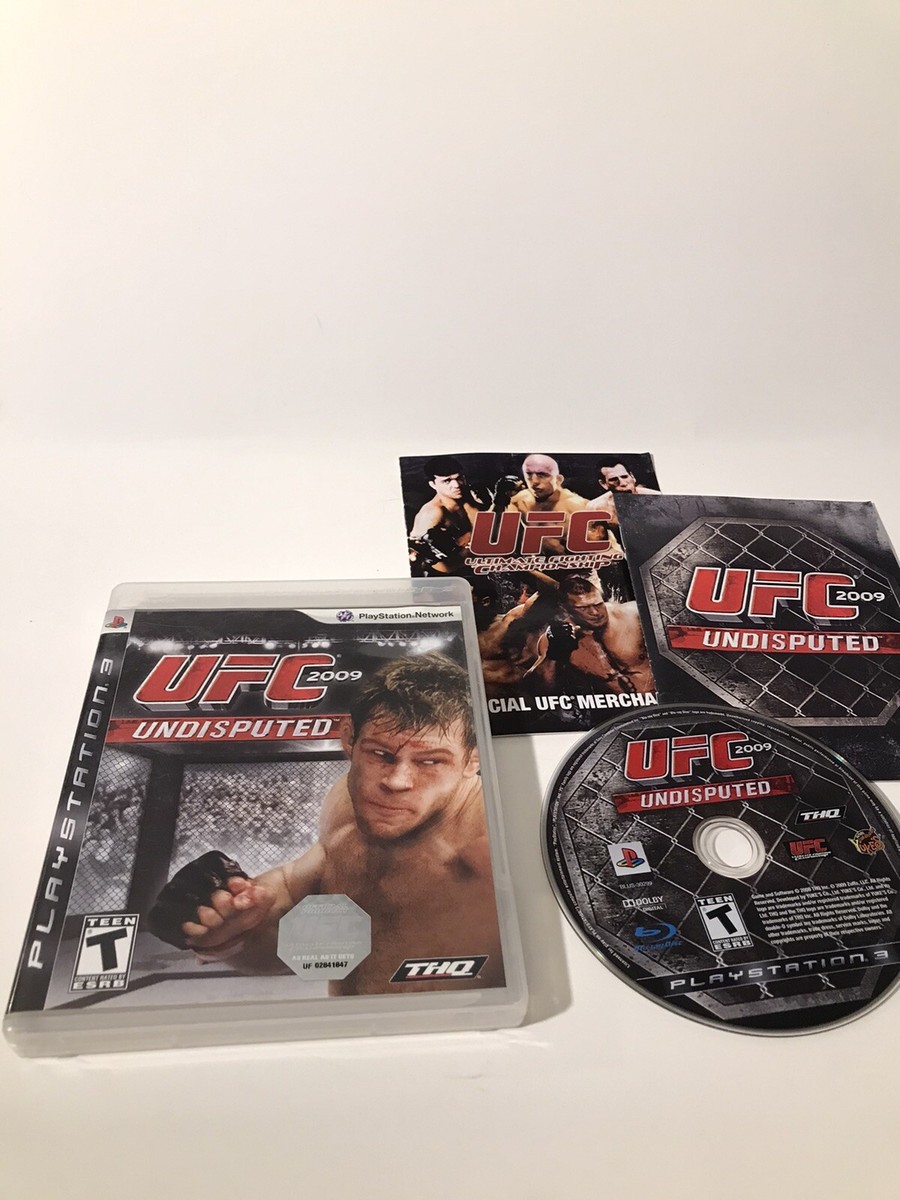 UFC Undisputed 1 2009 Sony PlayStation 3 PS3 COMPLETE Very Good