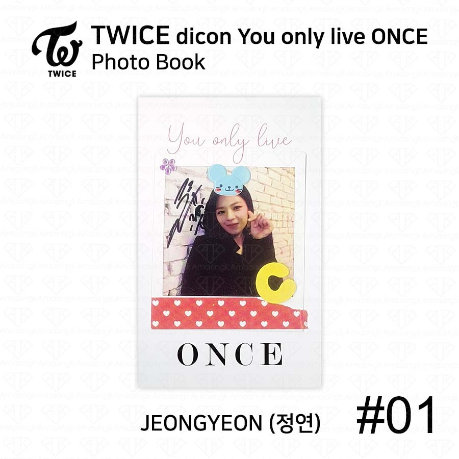 TWICE x dicon You Only Live ONCE Card Photo Book Postcard