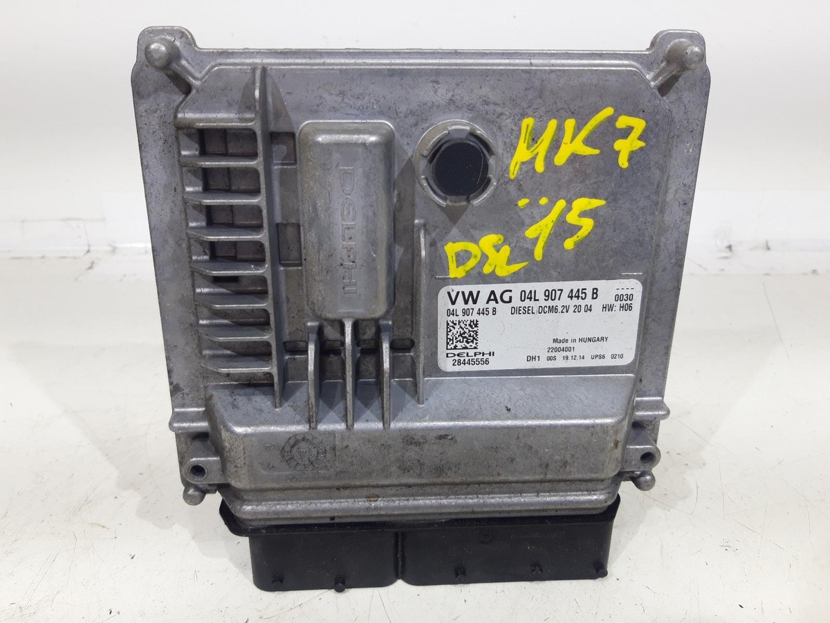 2015 VW GOLF ENGINE ECU 28445556 04L907445B DIESEL DCM6.2V DELPHI 