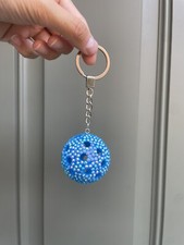 Handmade Bedazzled Pickleball Keychain
