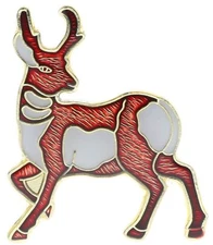 Antelope Prong Horn Wildlife Animal Hat or Lapel Pin PPM1889 F5D3K