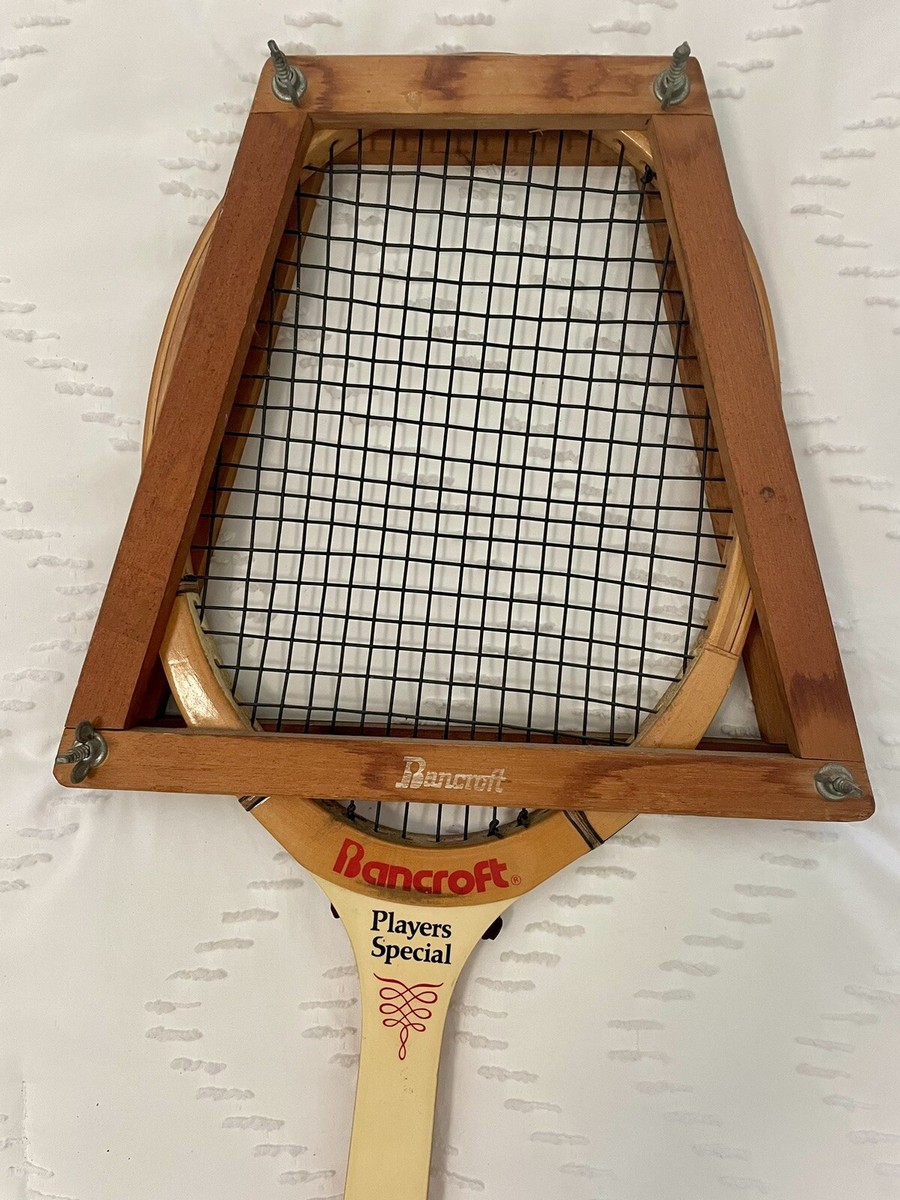 Raquette De Tennis Bancroft Players Special – Bois, Manche 4 1/2, Vintage USA