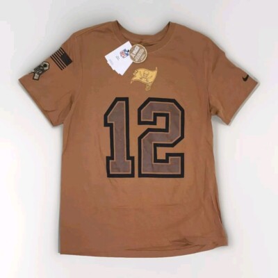 Men's Size L Nike Tampa Bay Bucaneers Tom Brady T Shirt Brown