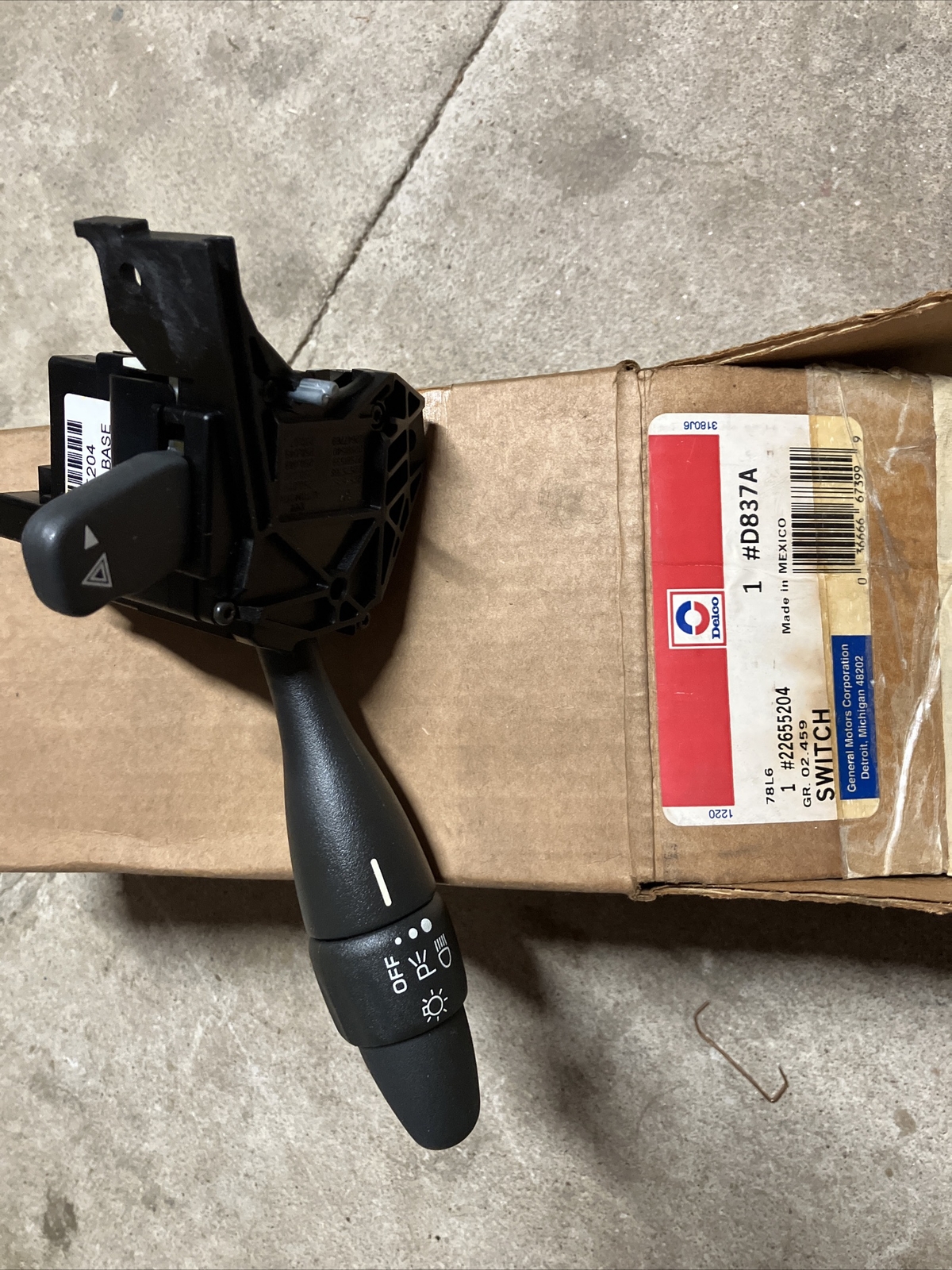 GM 22655204 Switch D837A 22581539 | eBay 