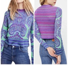 Free People New Age Cropped Sweater, Size Med...