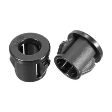 20pcs 10mm Mounted Snap in Cable Hose Bushing Grommet Protector Black