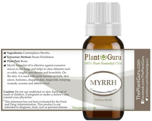 Frankincense and Myrrh Essential Oil Set 10 ml. 100% Pure Natural Therapeutic - Picture 4 of 5