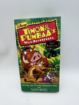 Timon and Pumbaas Wild Adventures - ''Quit Buggin Me'' (VHS, 1996) Tested