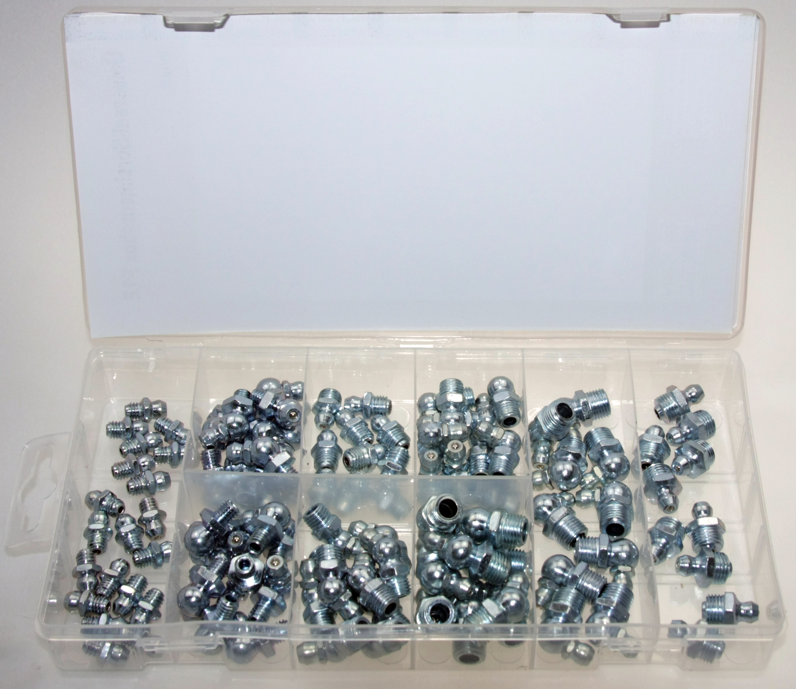 TIOMIOSEA Schmiernippel Set 170-teilig - Fettnippel Sortiment M6 M8 M10 Mit Aufbewahrungsbox