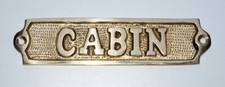Door Sign "cabin" - Metal Wall Plaque Nautical Wall