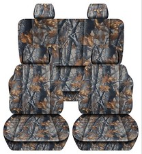 Truck Seat Covers 2015-2020 Ford F150 40-20-40 Front 60-40 Rear Dark Tree Camo