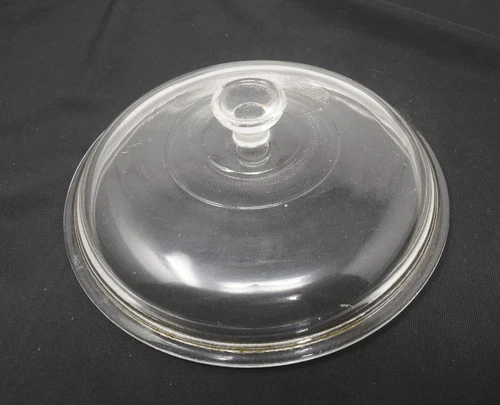 Pyrex 1.5 Quart Clear Glass Lid # 407 8.25" Diameter