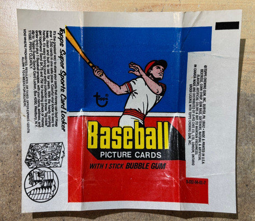 1977 Topps Baseball Wax Pack Wrapper   SPORTS CARD LOCKER  VERSION