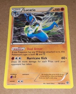 Lucario 78/135 Holo Rare NM | Pokemon Plasma Storm