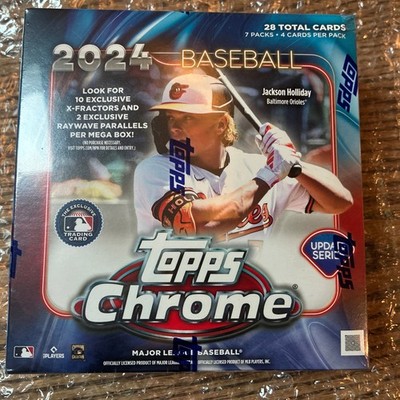 2024 Topps Chrome Baseball Update Series Mega Box FACTORY SEALED