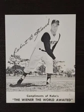 1962 Kahn's Wieners Bob Friend - Pittsburgh Pirates
