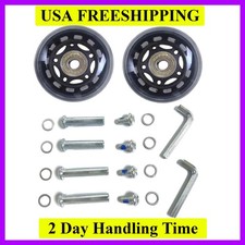 2pcs Luggage Suitcase Replacement Wheels, 50/64/70/75/84/90mm Rubber Inline R...