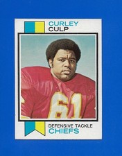 1973 Topps Football #167 Curley Culp ROOKIE card HOF Kansas City Chiefs EX/EX+. rookie card picture