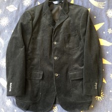 Vintage Polo Ralph Lauren Black Corduroy Men  s Blazer Sz Large 100  Authentic