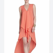 BCBGMaxAzria Ambrosia Tara Hi-Low Maxi Dress XS Formal Summer Gown