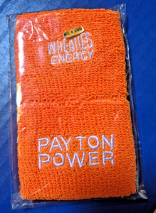 Rare Vintage Walter Payton Wheaties Energy  Wrist Bands NFL Promo