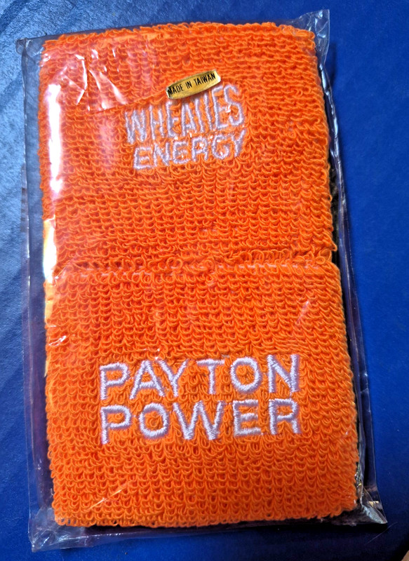 Rare Vintage Walter Payton Wheaties Energy  Wrist Bands NFL Promo