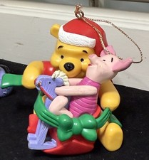 Lot of 6 Disney Winnie The Pooh Ornaments Pooh Piglet Tigger Roo Eeyore