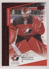 2021 Upper Deck Team Canada Juniors Exclusives /165 Benjamin Gaudreau #126 0n04