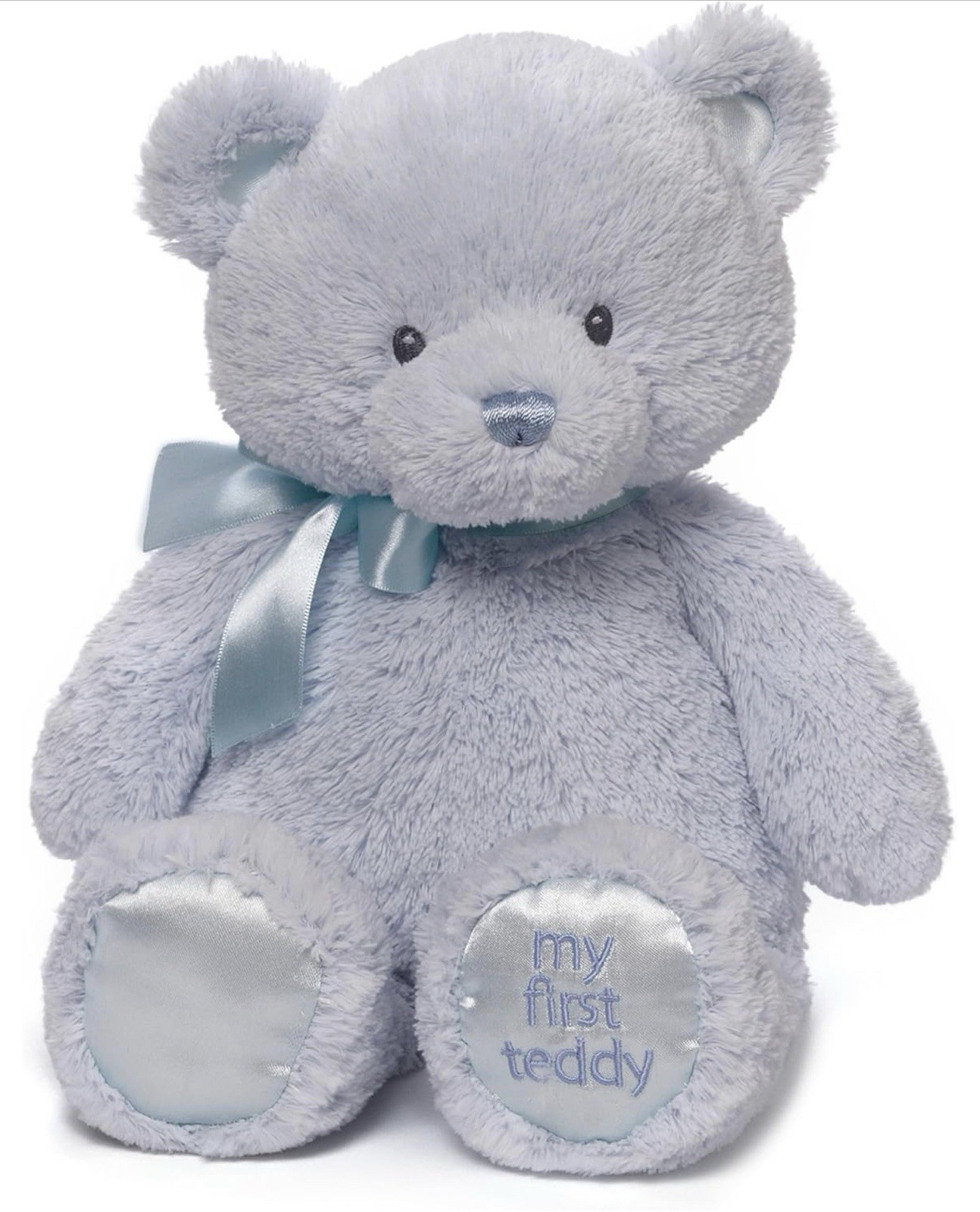 GUND Baby 15 in. My First Friend Teddy Bear Blue Ultra Soft 