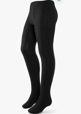 Girls Teens Plus Size Cotton Tights Comfortable  Durable Fit, Generous WIdth
