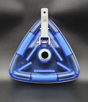 Triangular Pool Vacuum Head w/ Brushes - Weighted Transparent - New 