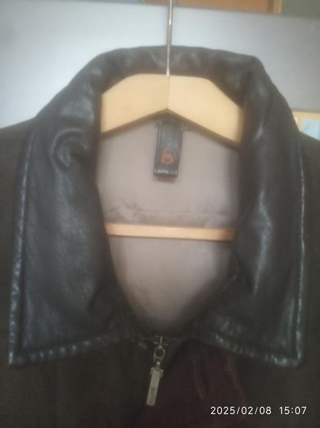 Men Bugatti Jacket Brown Leather 44 / XXL / 52