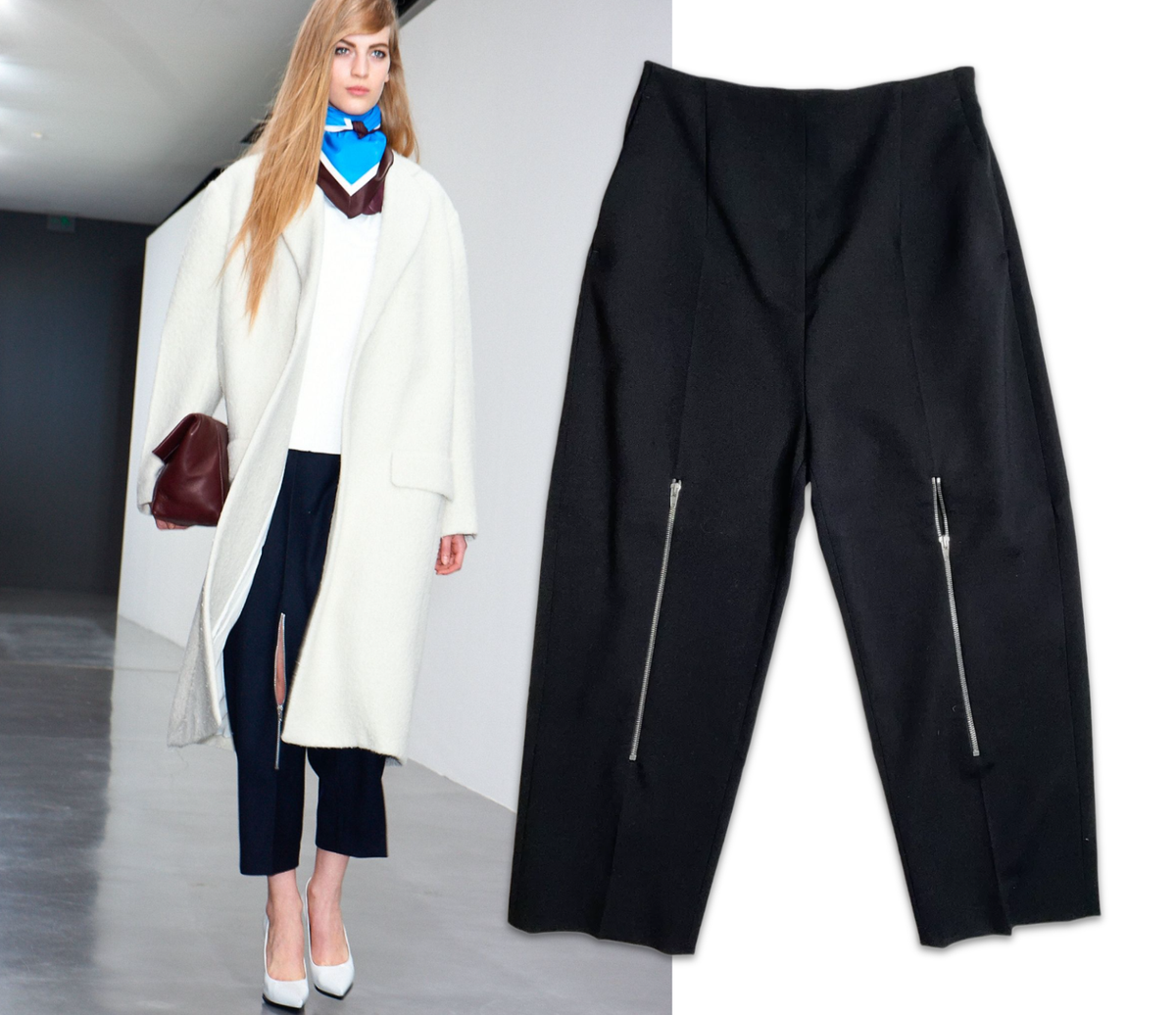 パンツ CELINE Zipper Wool Flare Pants 121055.jpg
