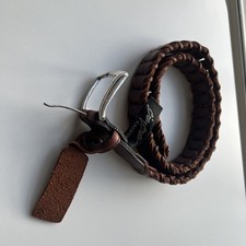 Billy Belts California Western Belt Size 28 Braided Brown Leather Unique EUC