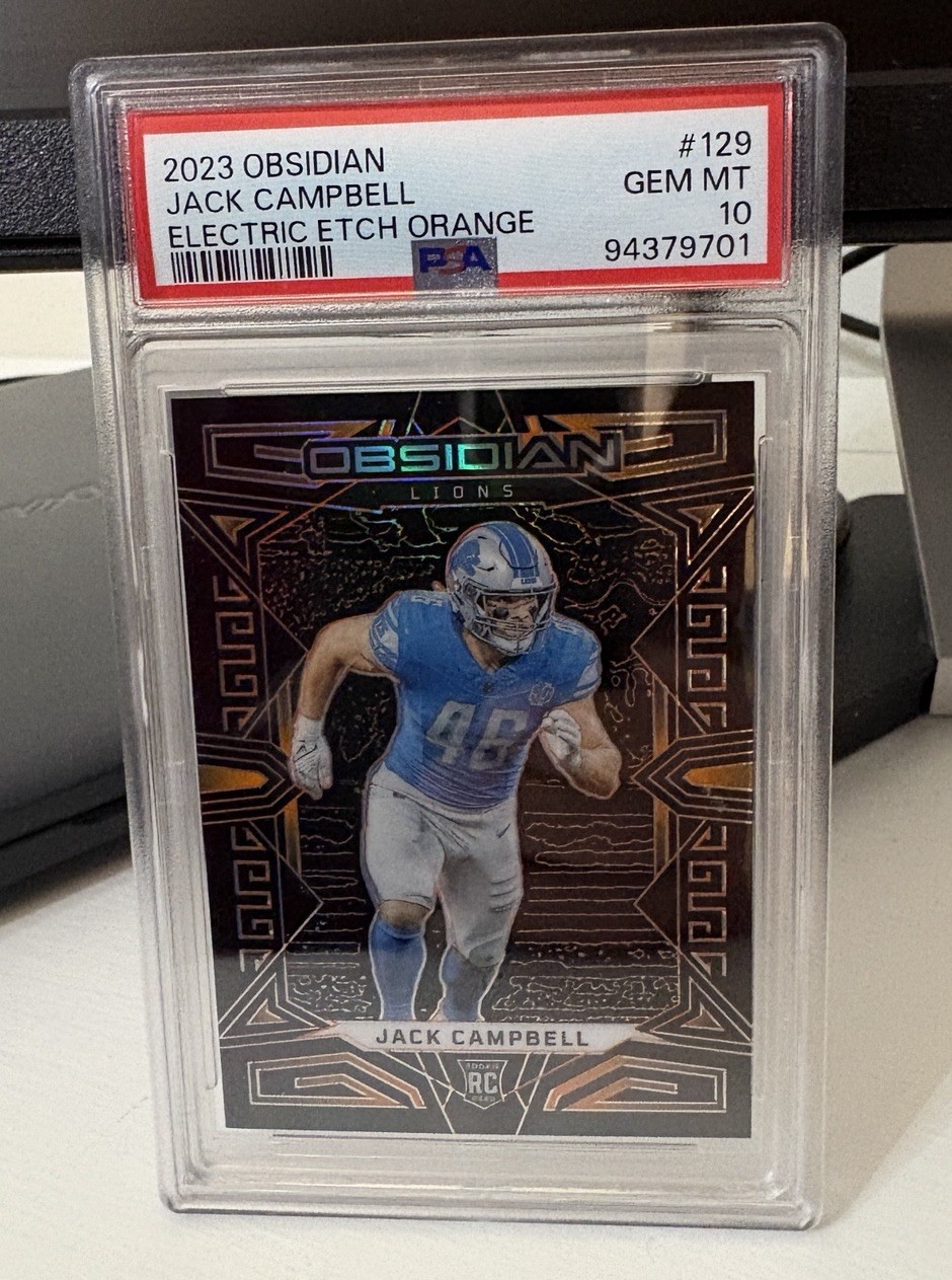 Jack Campbell Panini Obsidian #129 Electric Etch Contra