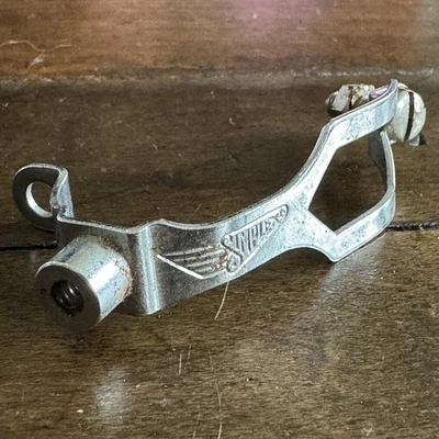 Ancien Pédalier SIMPLEX 1693 France Années 50 - Plateau Avant/arrière Vélo Rétro Type Tour De France
