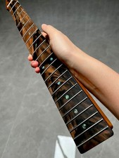 AAAA Stainless 5piece Ebony 22Fret Roasting flame Maple Electric guitar Neck