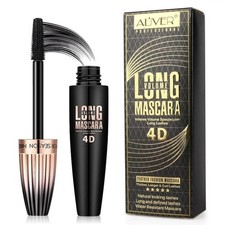 *NUEVO/SELLADO* 3X-ALIVER 4D Pluma Moda Volumen/Longitud Rímel-Negro Exp. 11/28