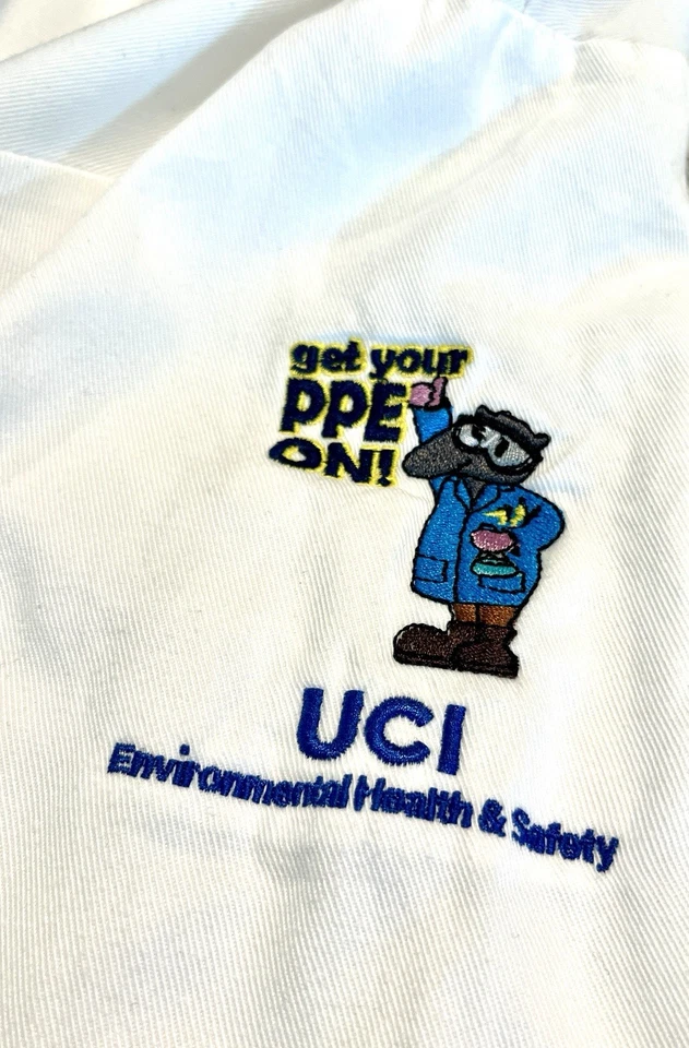 Medline University Of California UC Irvine Environmental Health White Lab Coat - Image 2 of 4