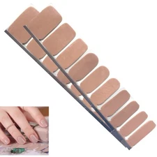 Jaysea Arts Nail Strips Color Beige Street Neutral Nail Art Polish Wraps - B4G1!