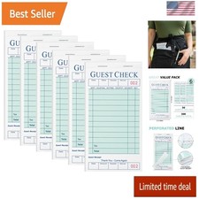 300 Guest Check Books 6 Pack Of 50, for Servers, Server Note Pads, Waitresses