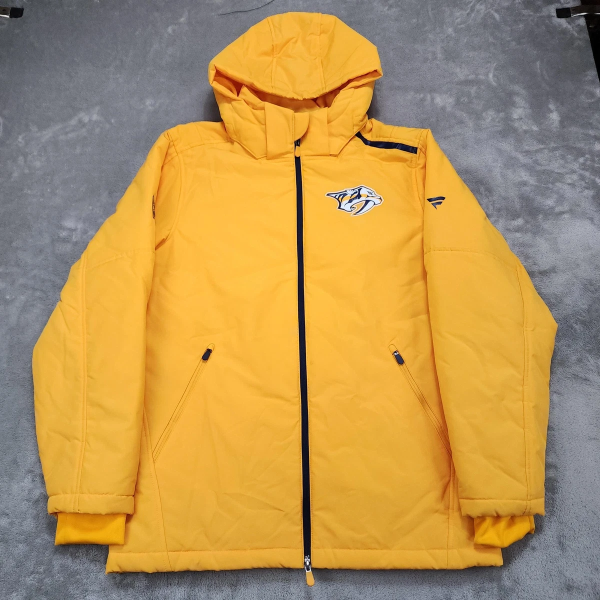 Veste Nashville Predators Adidas NHL Centenaire – Jaune – Homme Taille L