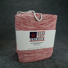 Road Trip America Jersey Knit Queen Sheet Set Red Malange 4 Pieces Cotton