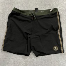 Roark The Chiller 17  Boardshorts Men  s 33 Trunks Black NWOT MSRP 69