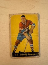 1960-61 Parkhurst #54 Claude Provost - Montreal Canadiens (invS1)
