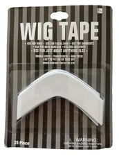 Wig Tape 25 Piece Double Sided Non Toxic Multiple Use Transparent Costume Cospla