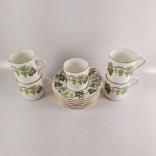 Wedgwood Santa Clara Coffee Set, W4114, Bone China Made in England Cups & Saucer