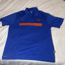 Florida Gators Blue Nike Dri-Fit Men  s Polo Shirt Size XL