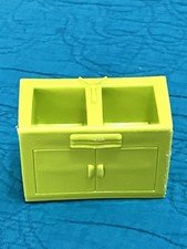 Marx Imagination Dollhouse - Bathroom Kitchen Divided Sink Double green