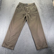 Dockers Pant Mens 32x32 Brown Cotton Chino Straight Relaxed Fit Career Preppy